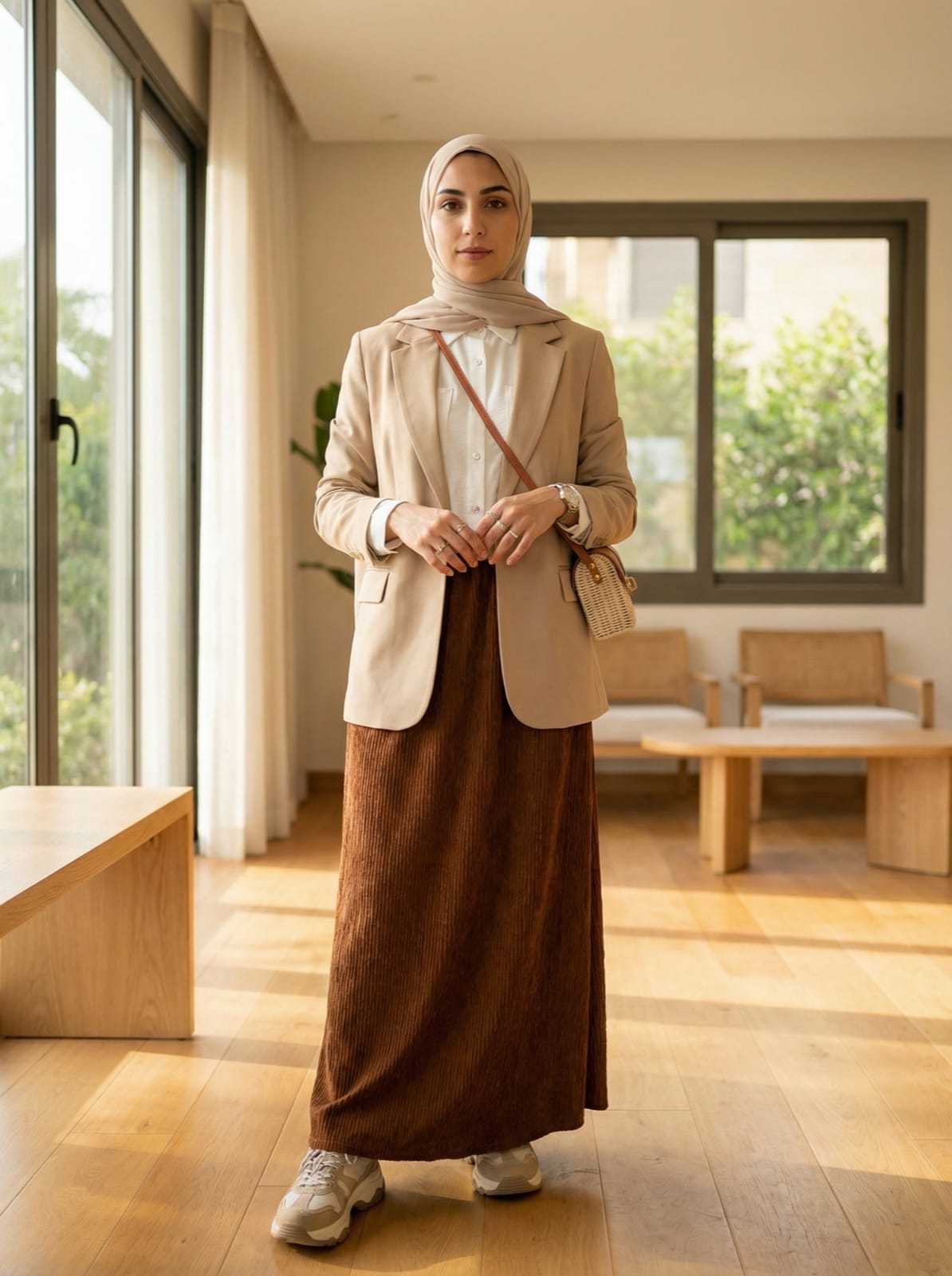 AI-generated fashion mockup