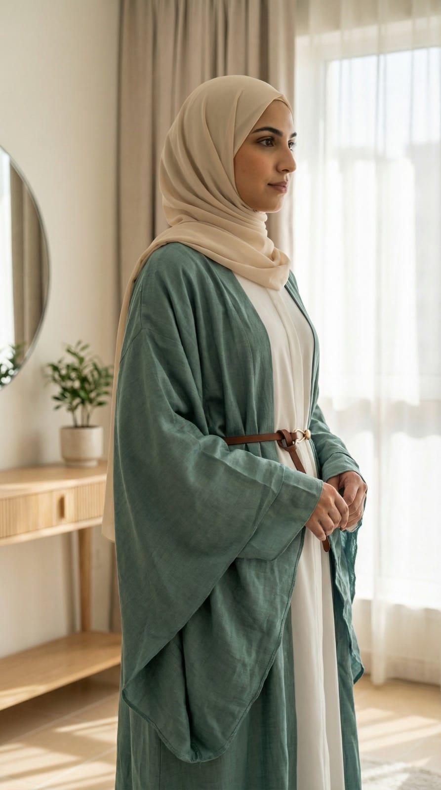 AI-generated fashion mockup